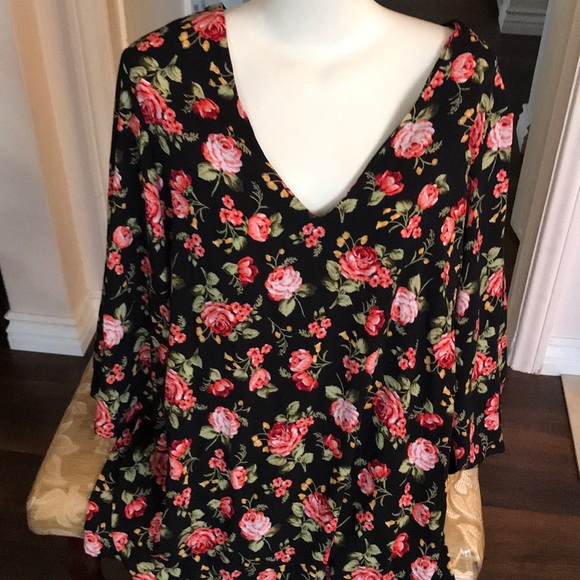 Anthropologie BOHO BOHEMIAN GYPSIES Floral Mini Dress Tunic Top New FESTIVAL - Picture 6 of 7